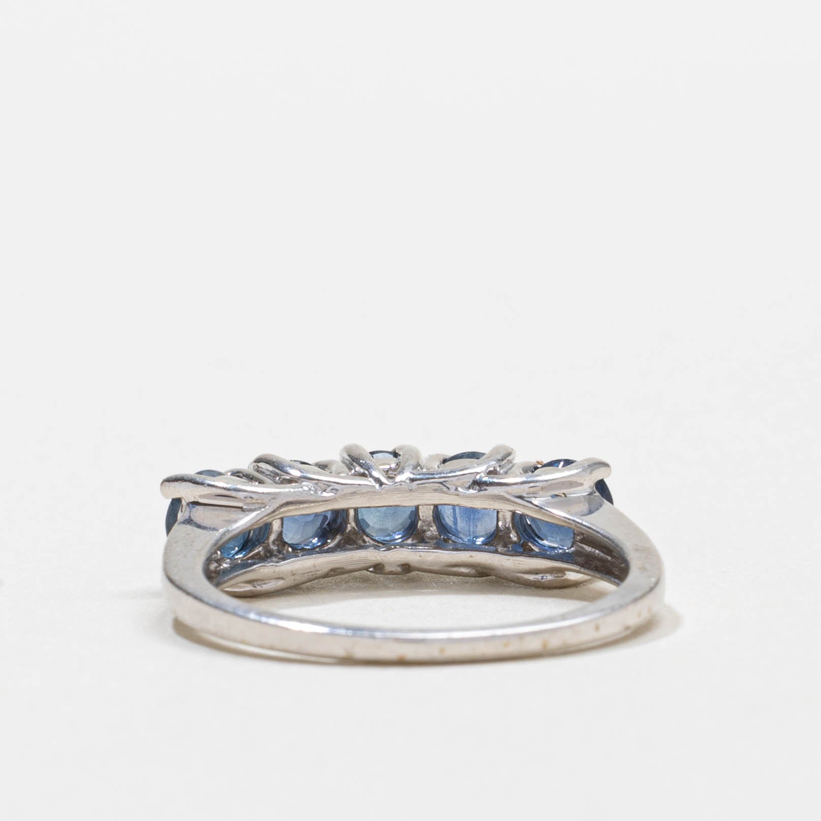 10k Five Stone Sapphire Band | 1.25ctw | SZ 5