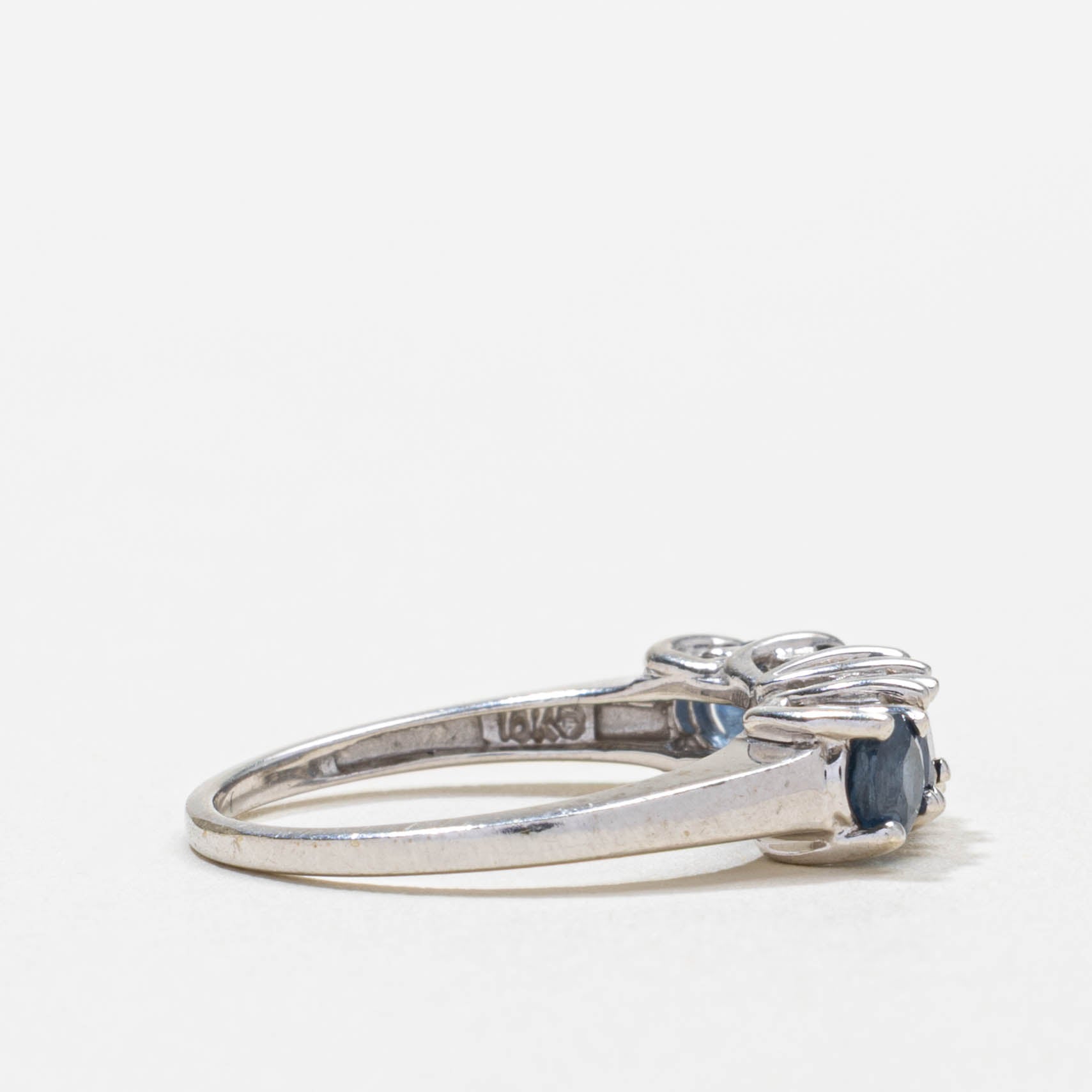 10k Five Stone Sapphire Band | 1.25ctw | SZ 5