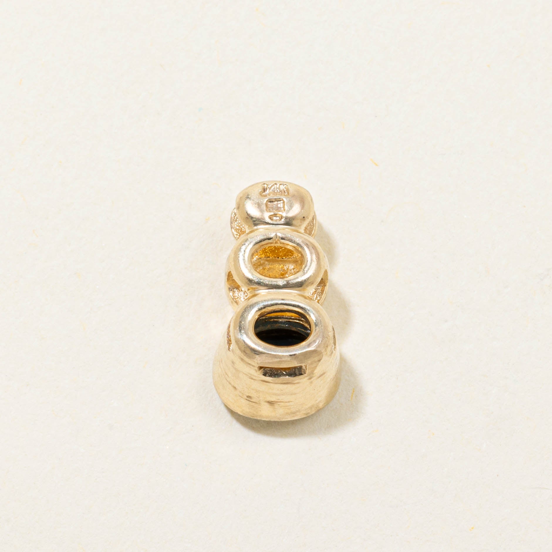 14k Bezel Set East West Sapphire Pendant | 0.40ct