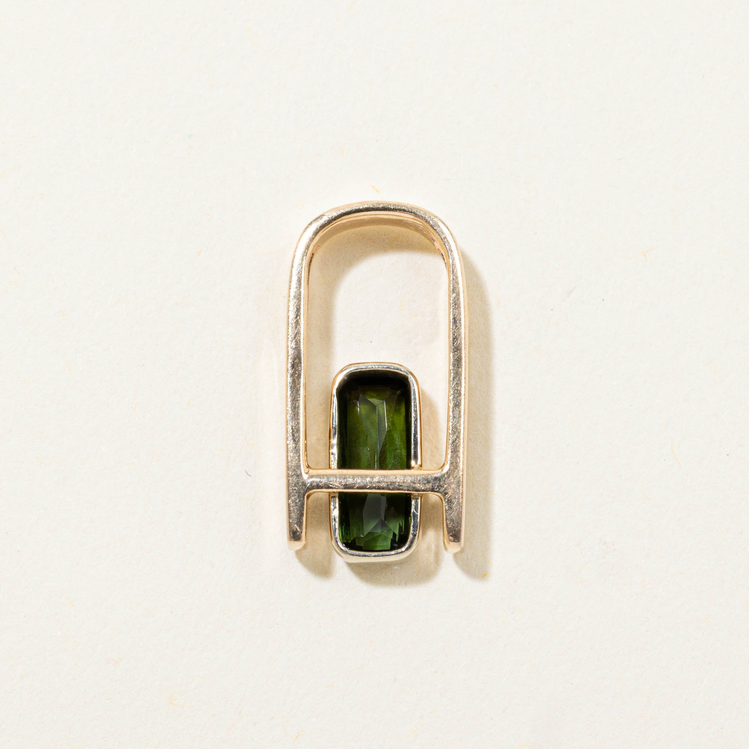 14k Tourmaline Geometric Pendant | 0.60ct