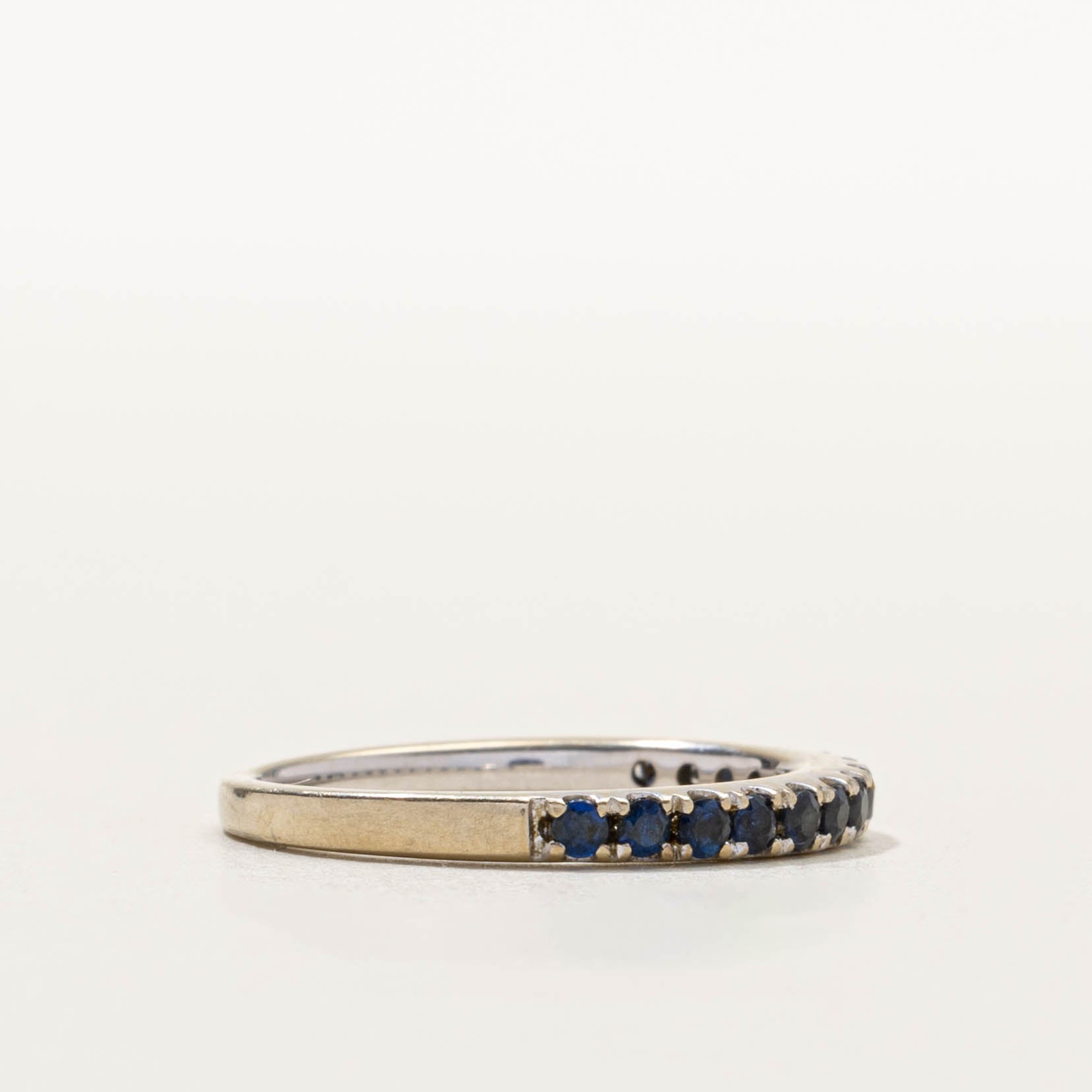 14k Semi Eternity Sapphire Ring | SZ 7