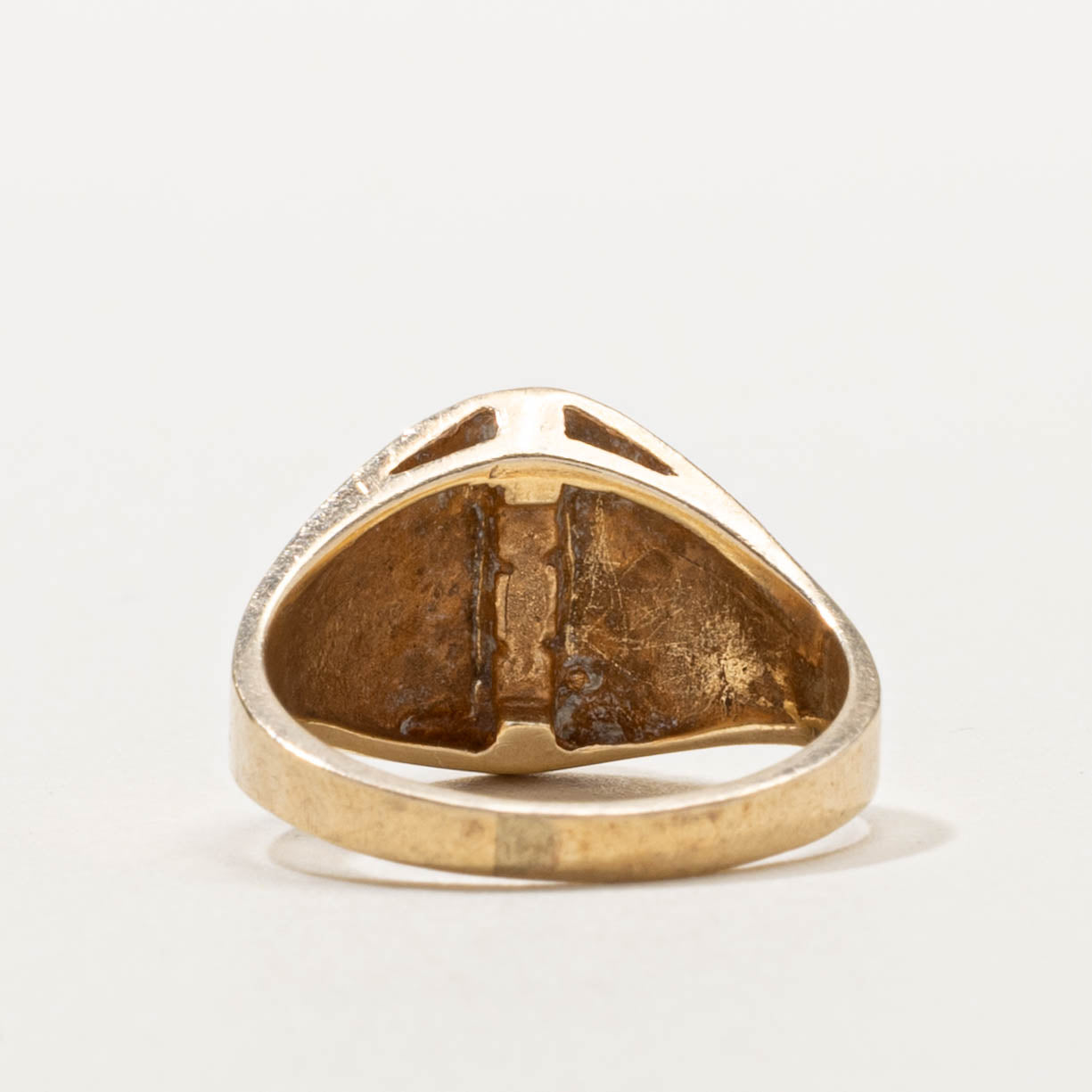 10k Opal Column Fluted Ring | SZ 4.25