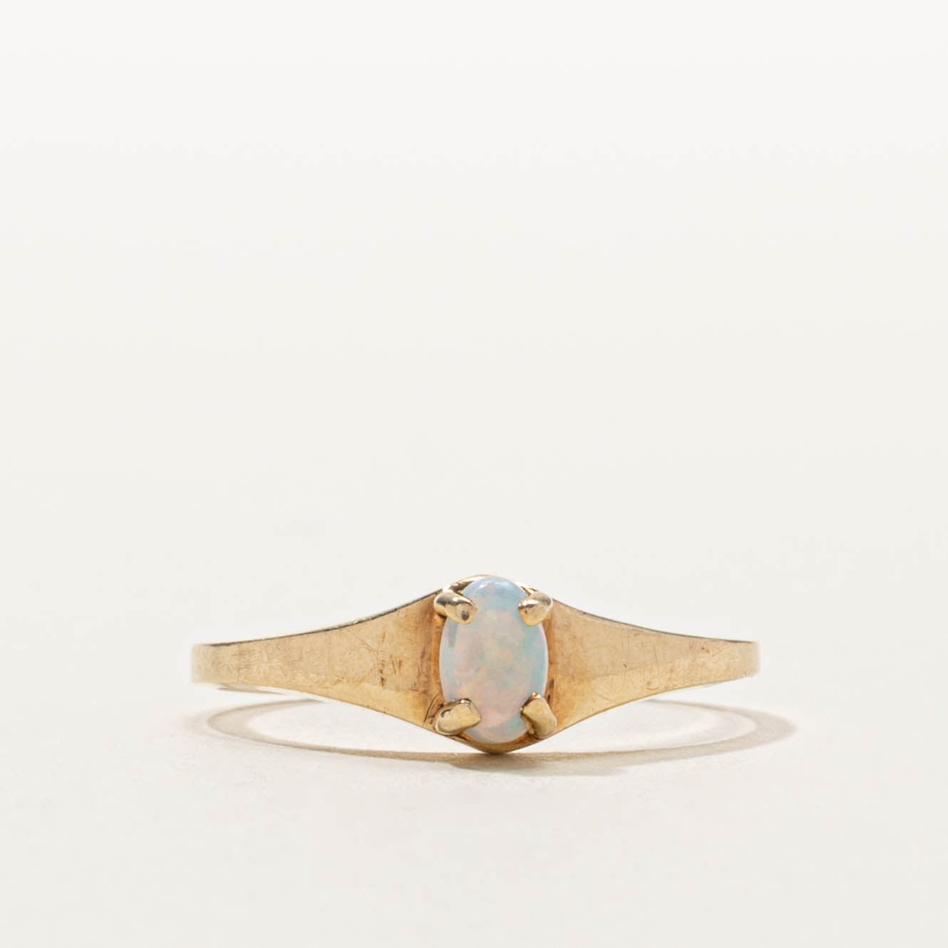 10k Solitaire Opal Ring | SZ 6