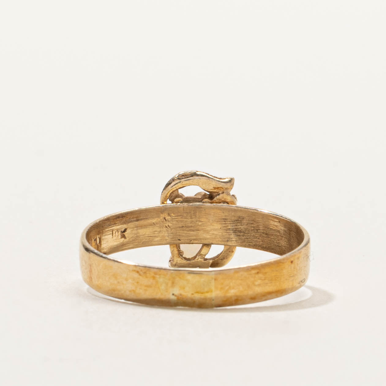 14k Toi et Moi Opal & Diamond Ring | SZ 4.5