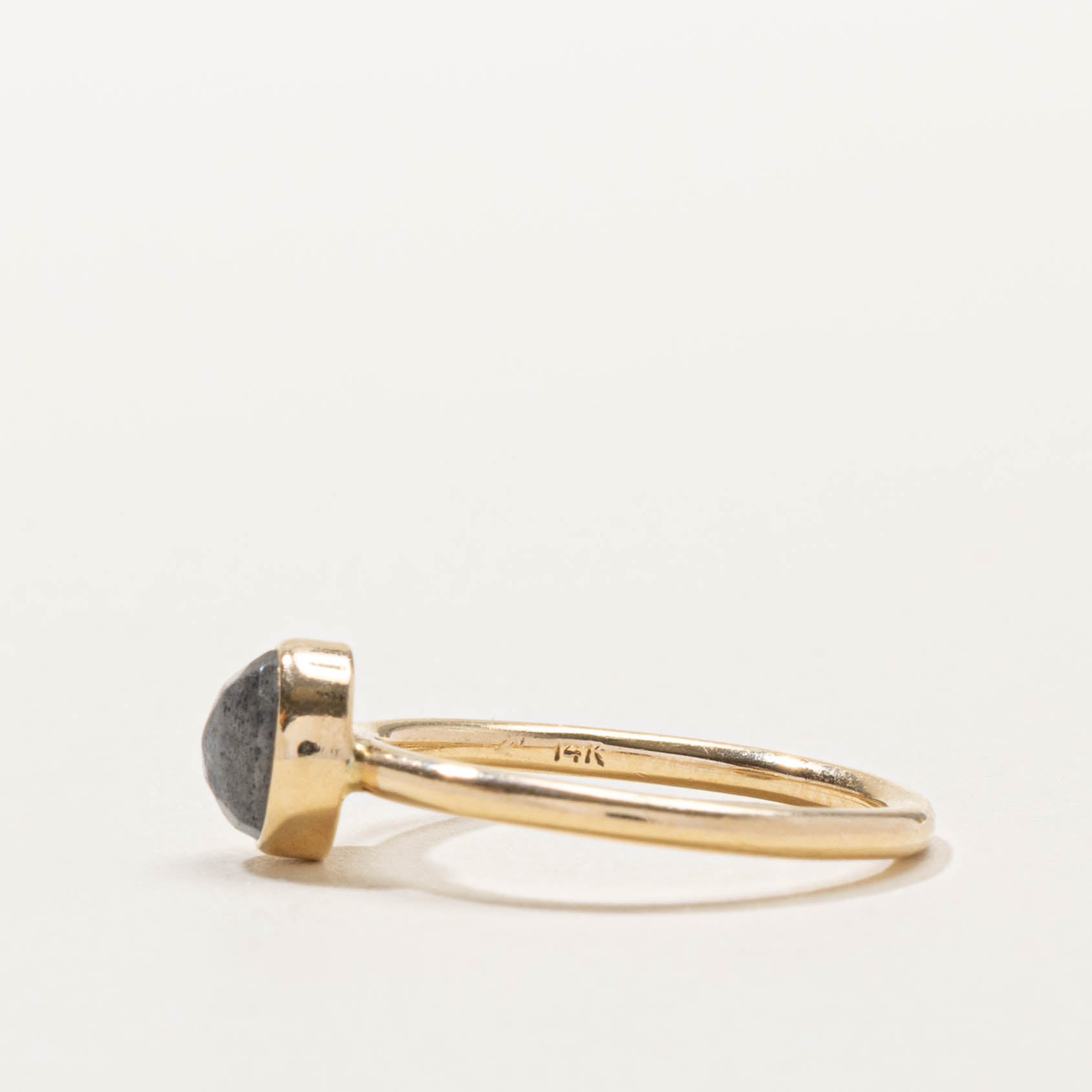 14k Bezel Set Labradorite Ring | SZ 4.75