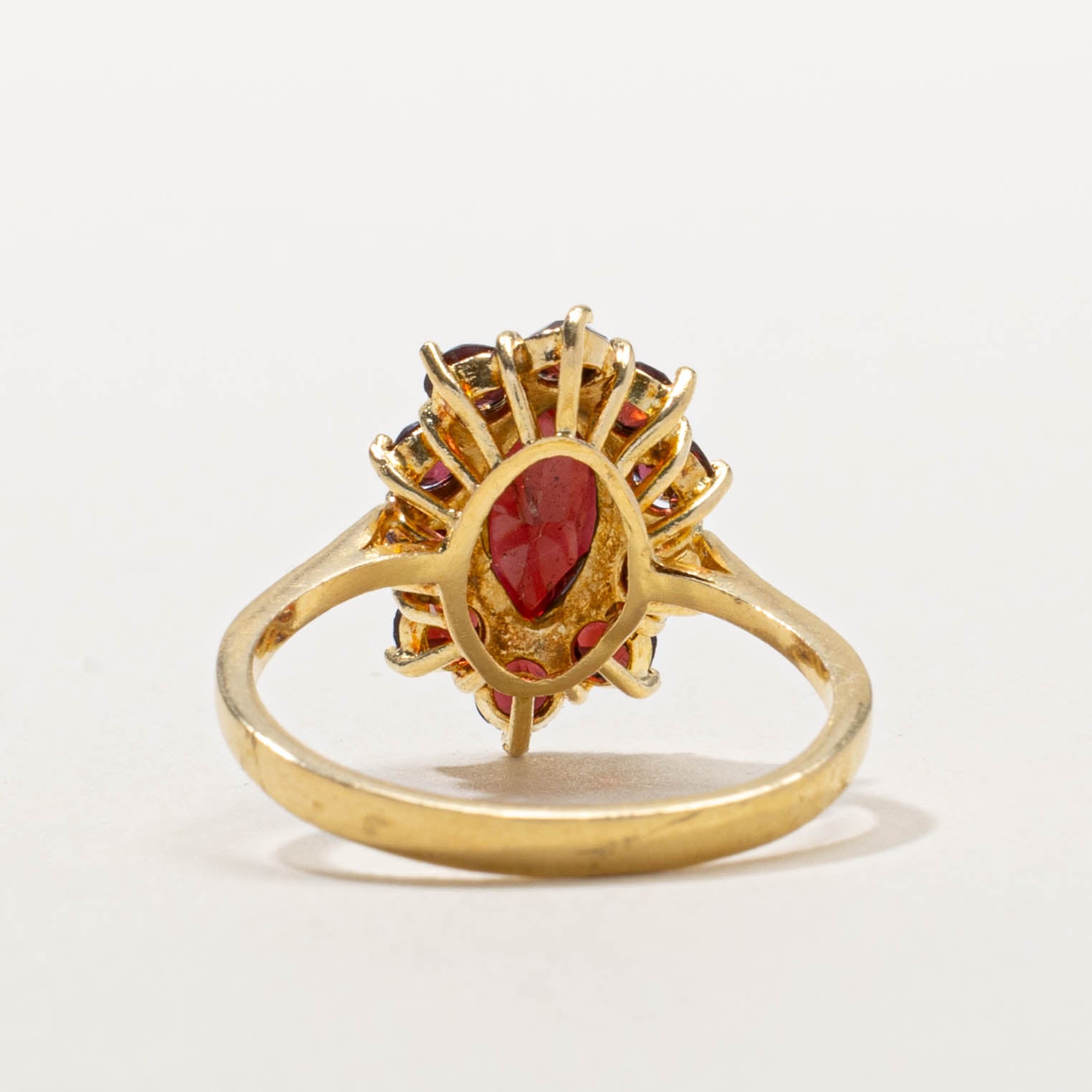 18k Garnet Petal Cluster Ring | 2.00ctw | SZ 7.25
