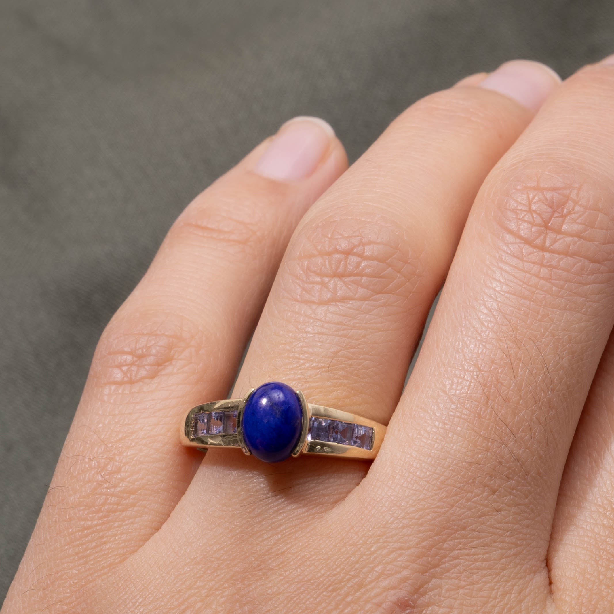 14k Lapis & Tanzanite Accented Ring | 1.90ctw | SZ 9.25