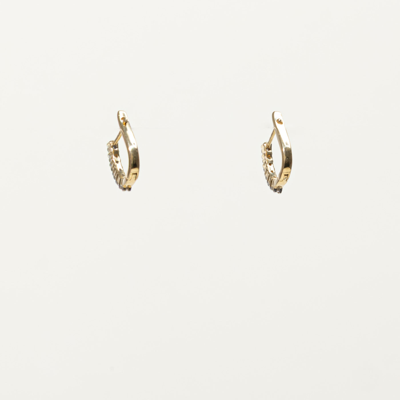 14k Diamond Huggie Earrings | 0.20ctw
