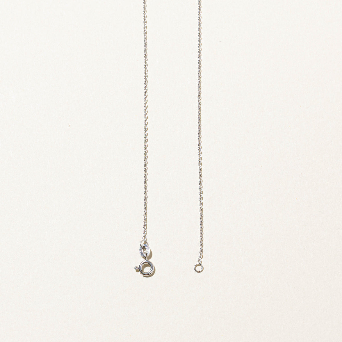 Sterling Silver Cable Link Chain | 0.8mm | 18.5"
