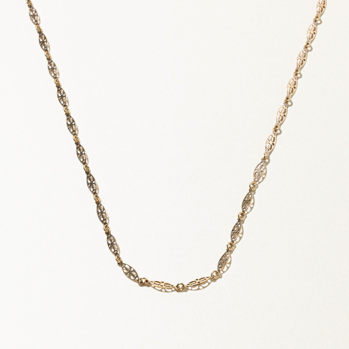 9k Yellow Gold Filigree Chain | 3.80mm | 16"