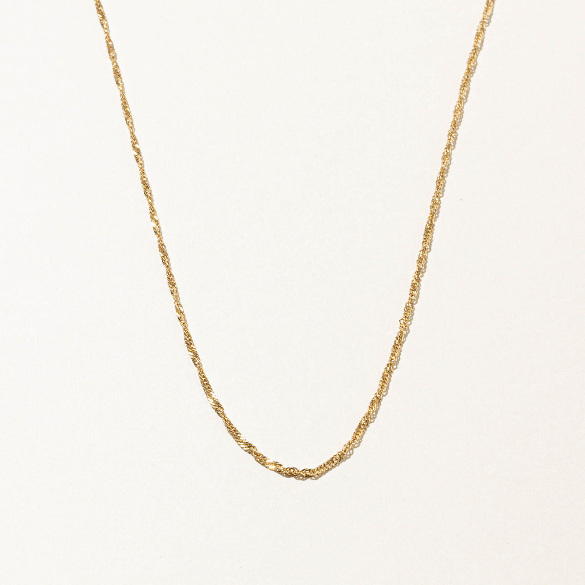 10k Yellow Gold Singapore Chain | 1.95mm | 18"