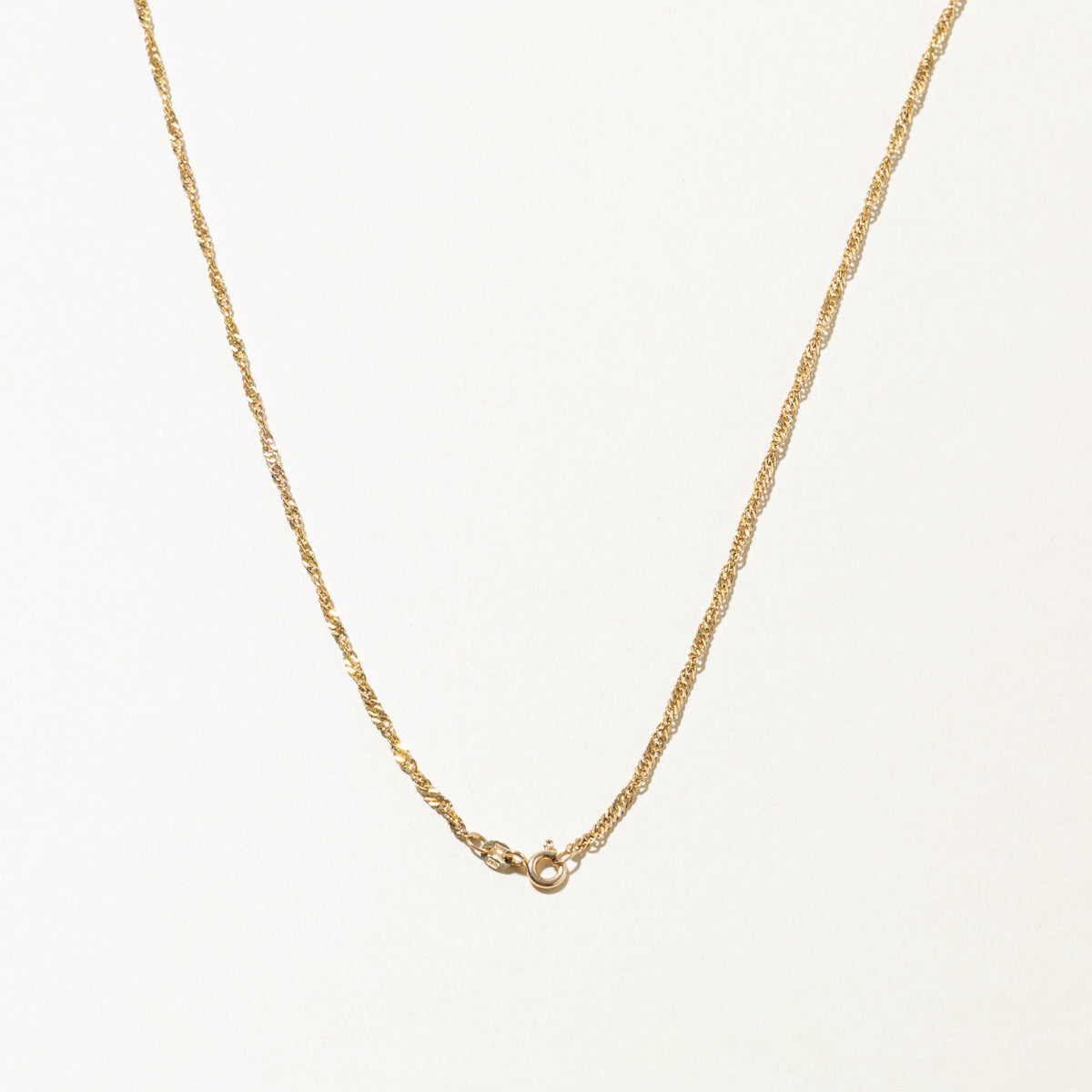 10k Yellow Gold Singapore Chain | 1.95mm | 18"