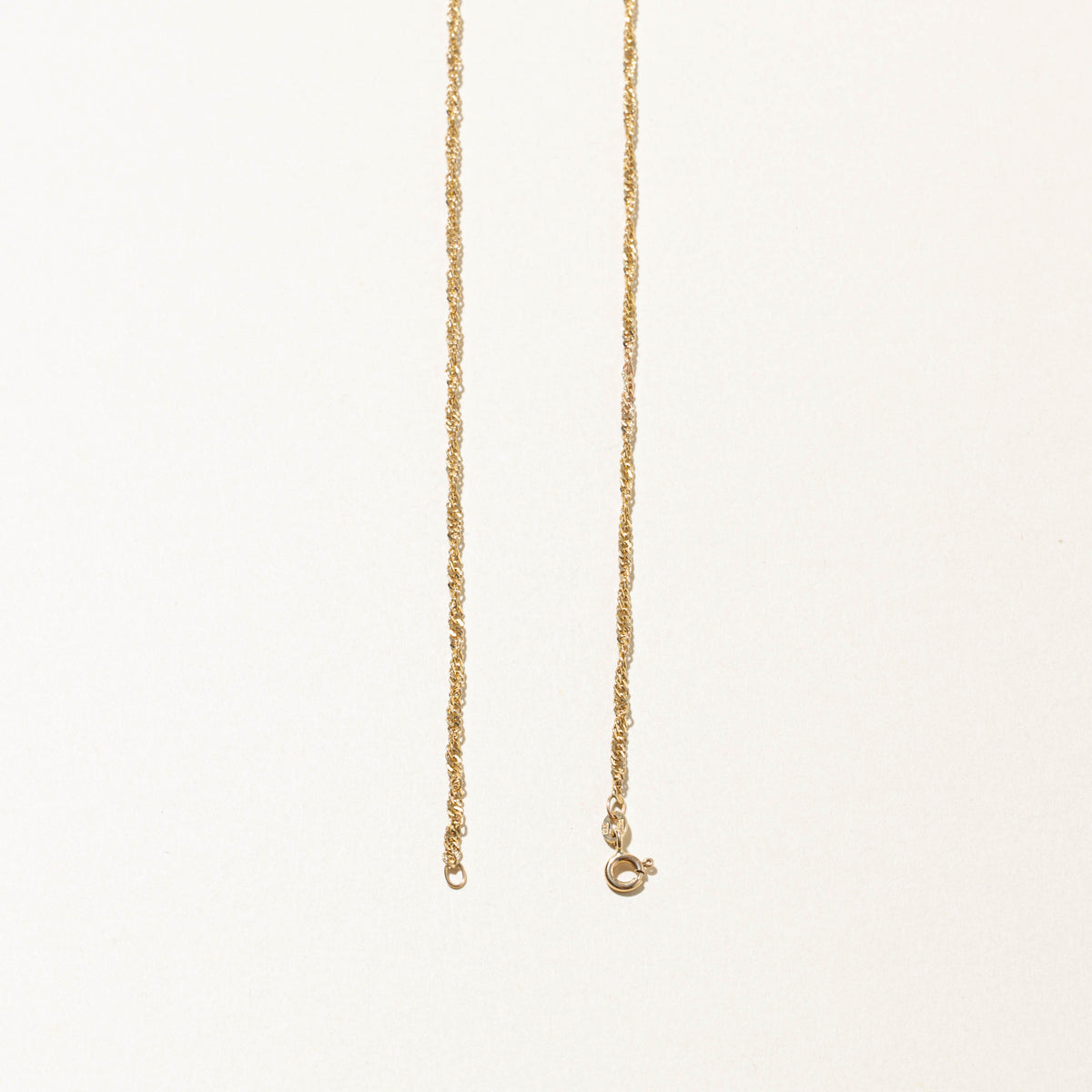 10k Yellow Gold Singapore Chain | 1.95mm | 18"