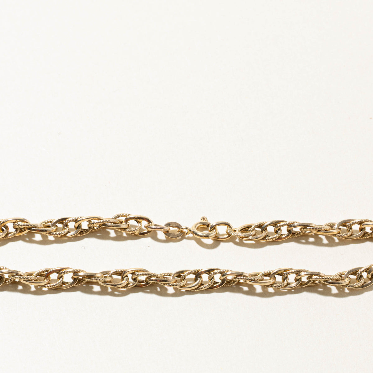 10k Yellow Gold Modified Prince of Wales Chain Bracelet | 4.75mm | 8"