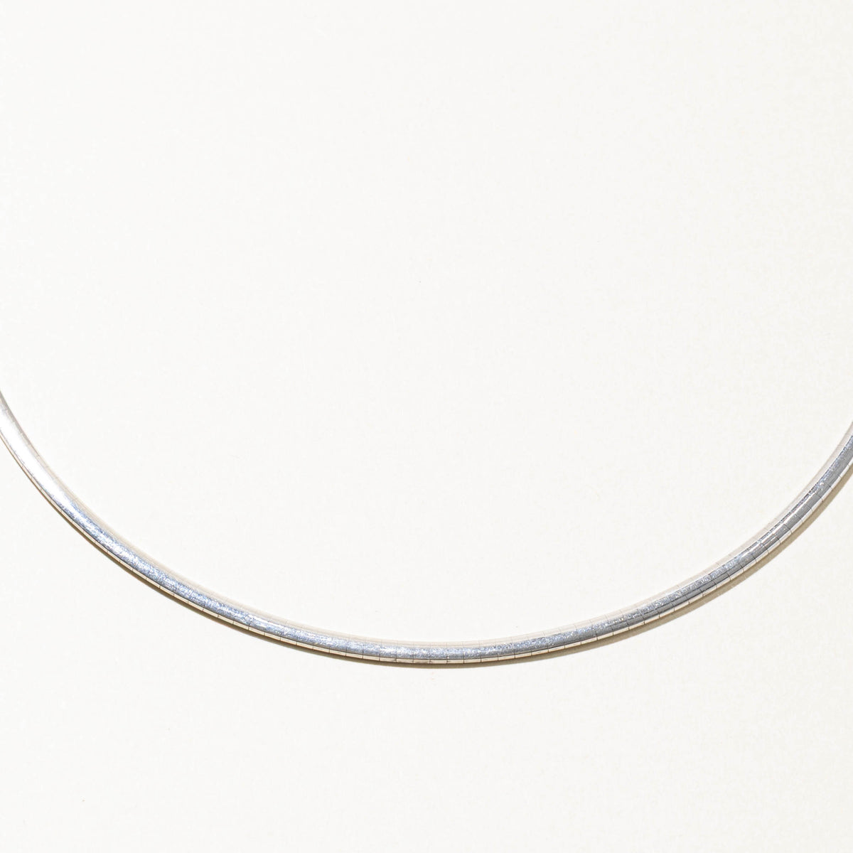 14k White Gold Omega Chain | 3mm | 18"