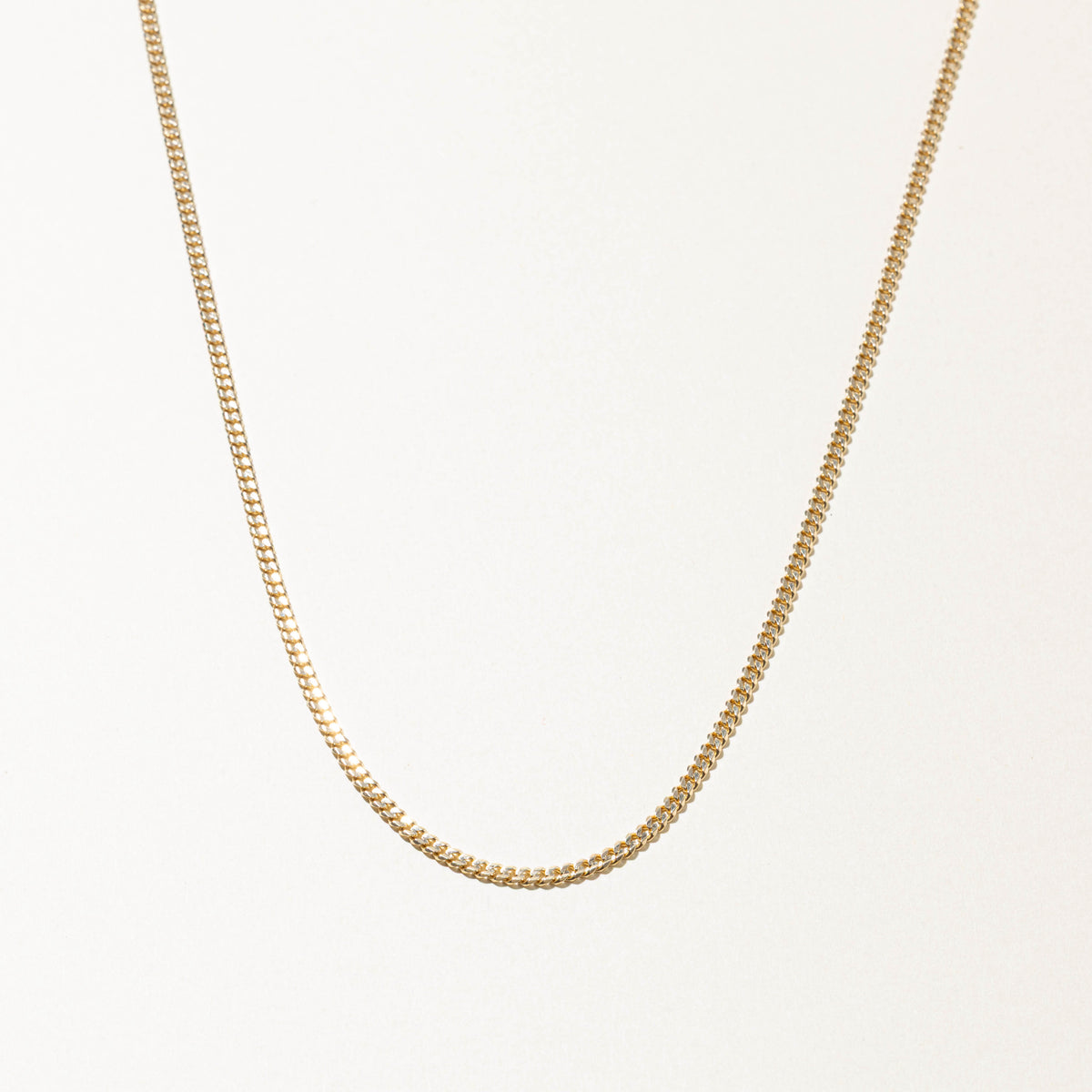 14k Yellow Gold Curb Link Chain | 2.75mm | 22"