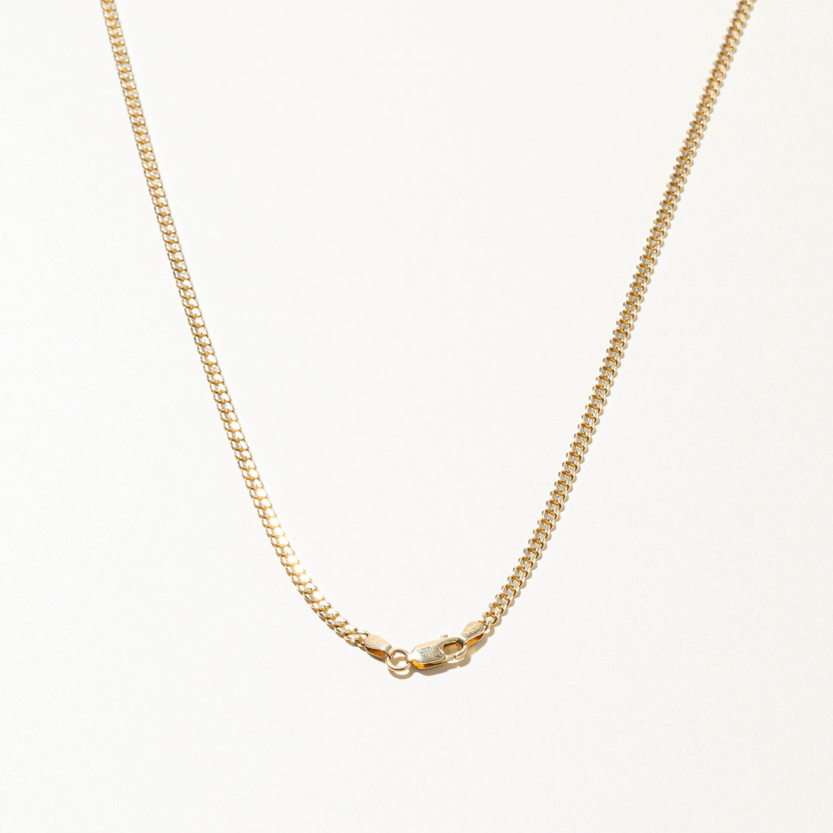 14k Yellow Gold Curb Link Chain | 2.75mm | 22"