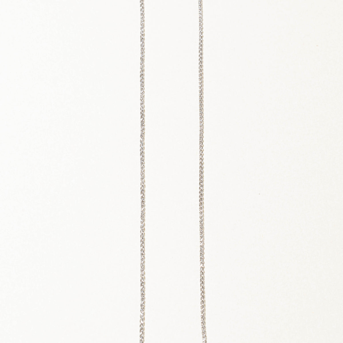 14k White Gold Wheat Chain | 1.4mm | 15.5"