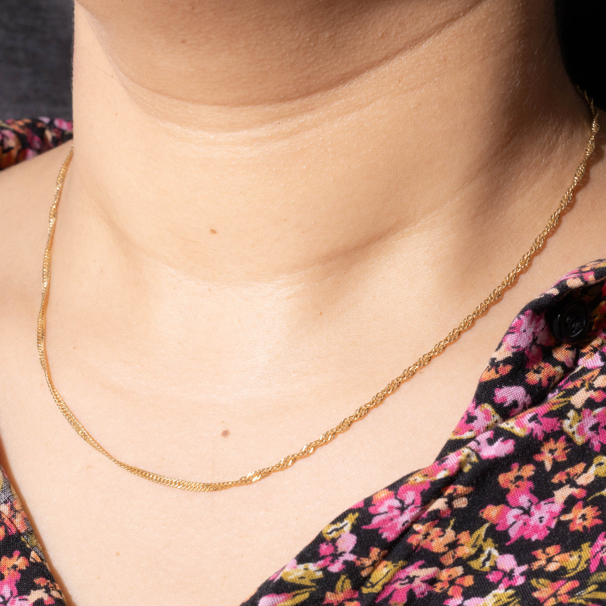 10k Yellow Gold Singapore Chain | 1.95mm | 18"