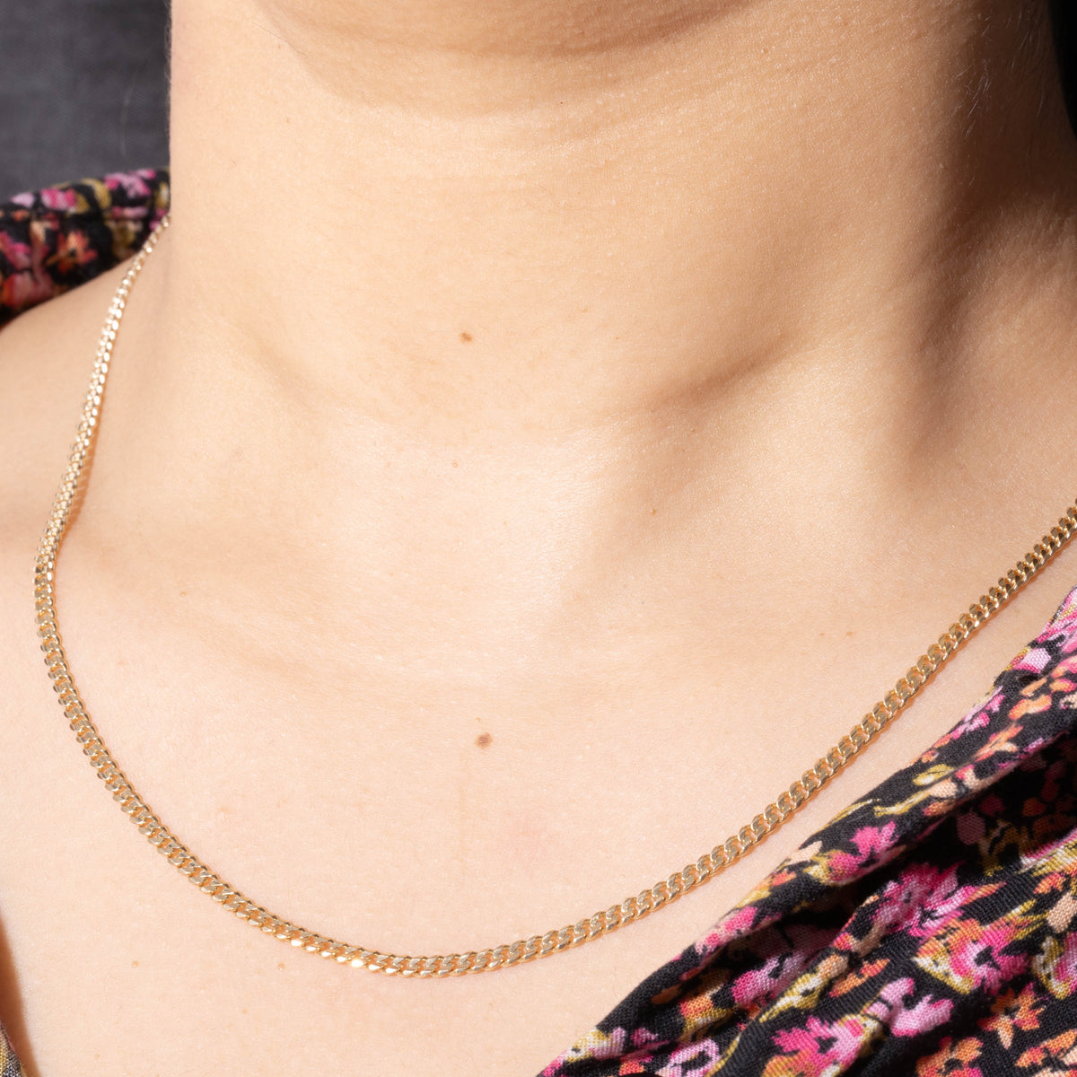 14k Yellow Gold Curb Link Chain | 2.75mm | 22"