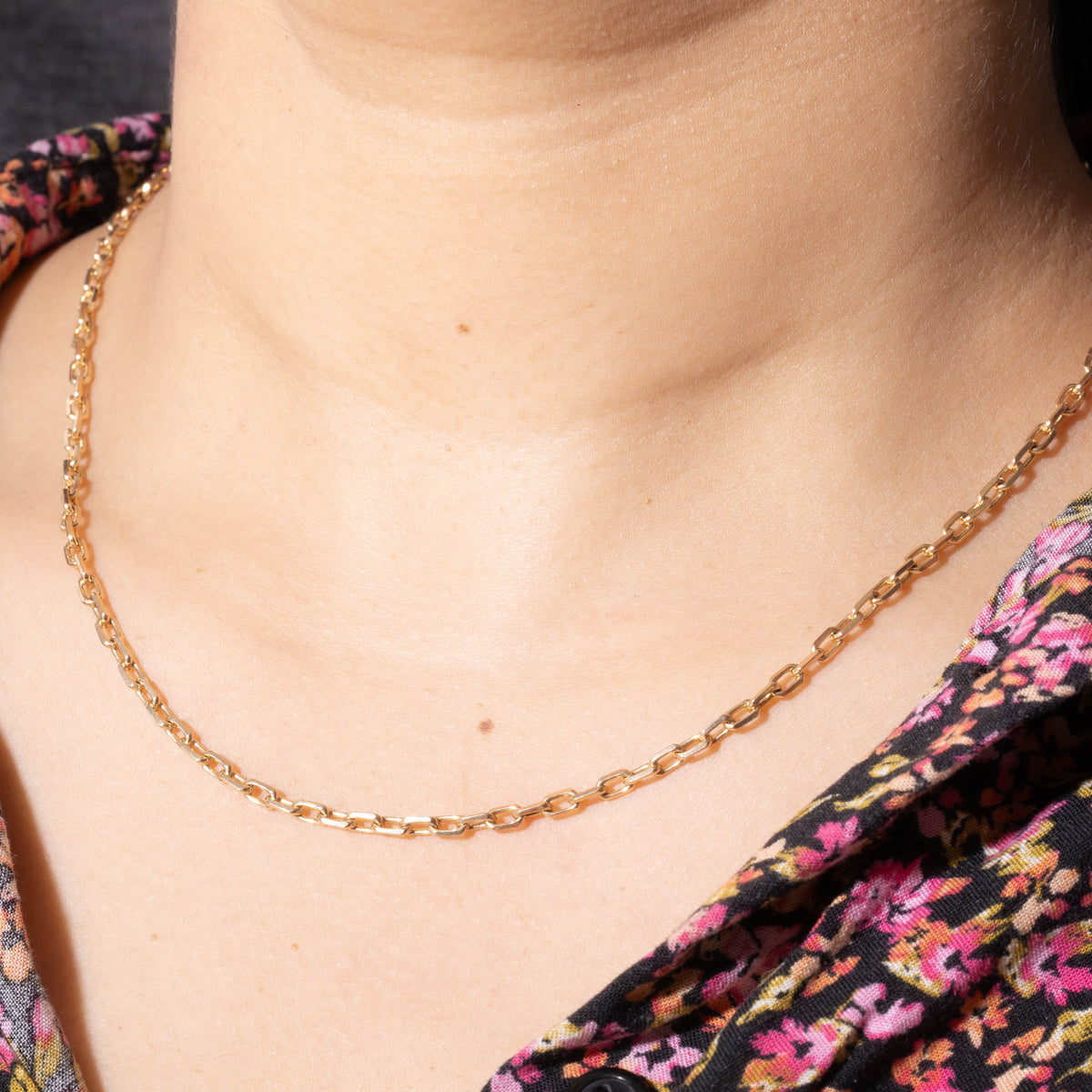 14k Yellow Gold Paperclip Chain | 3mm | 22"