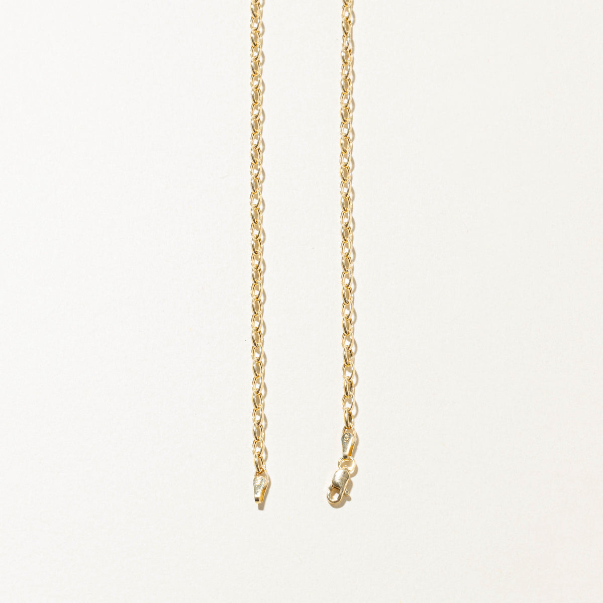 14k Yellow Gold Cable Link Chain | 3.1mm | 18"