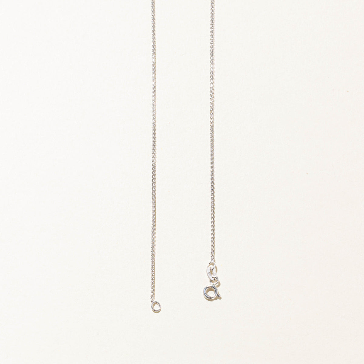 18k White Gold Wheat Chain | 1.2mm | 16"
