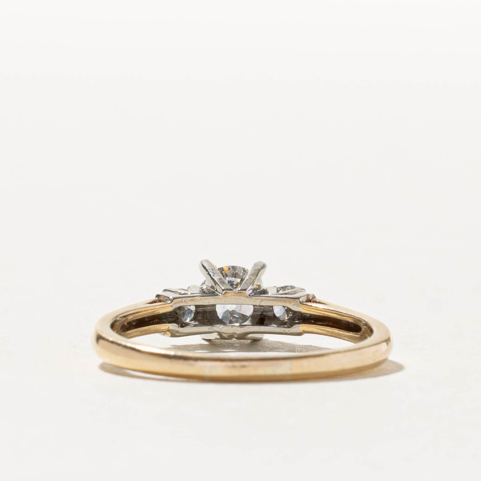 14k Old European Cut Diamond Engagement Ring | 0.62ctw | SZ 7.75