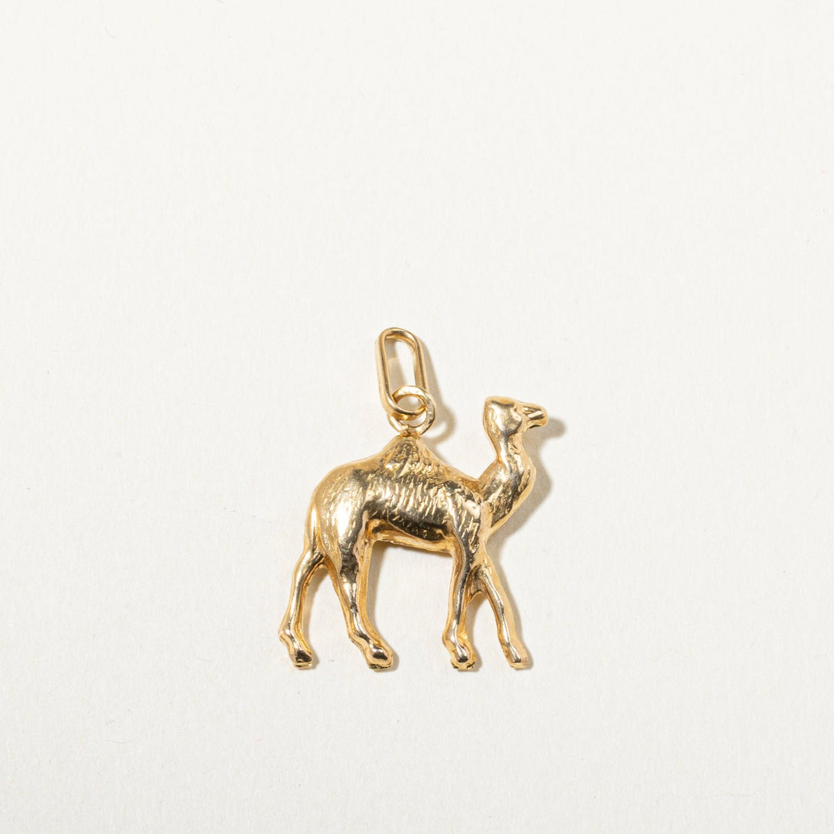 Italian Yellow Gold Camel Charm