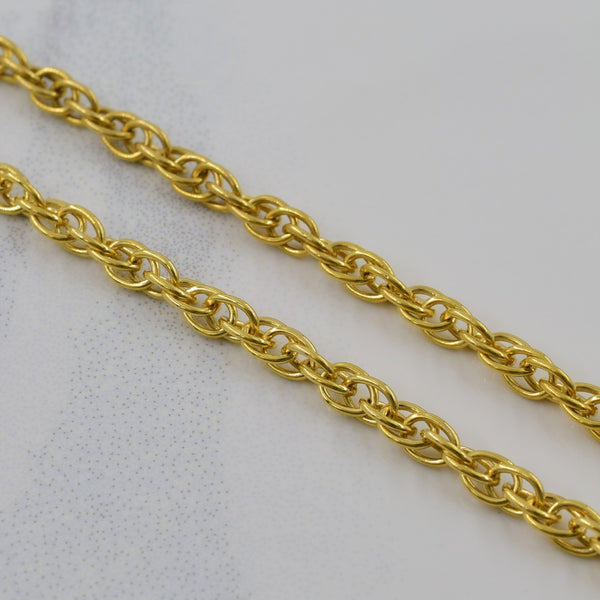 14k Yellow Gold Prince of Wales Chain | 24