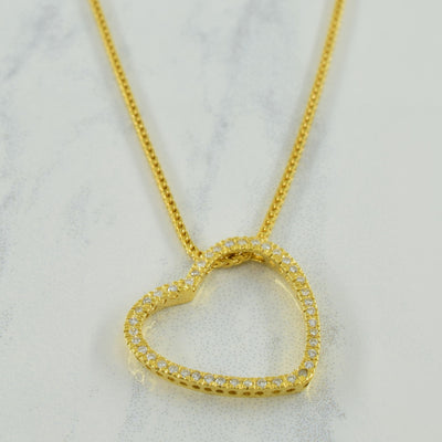 Diamond Heart Necklace | 0.22ctw | 16.25