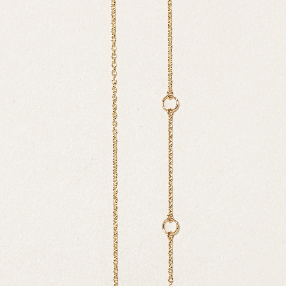 14k Eternity Diamond Interlocked Circles Pendant Necklace | 18"