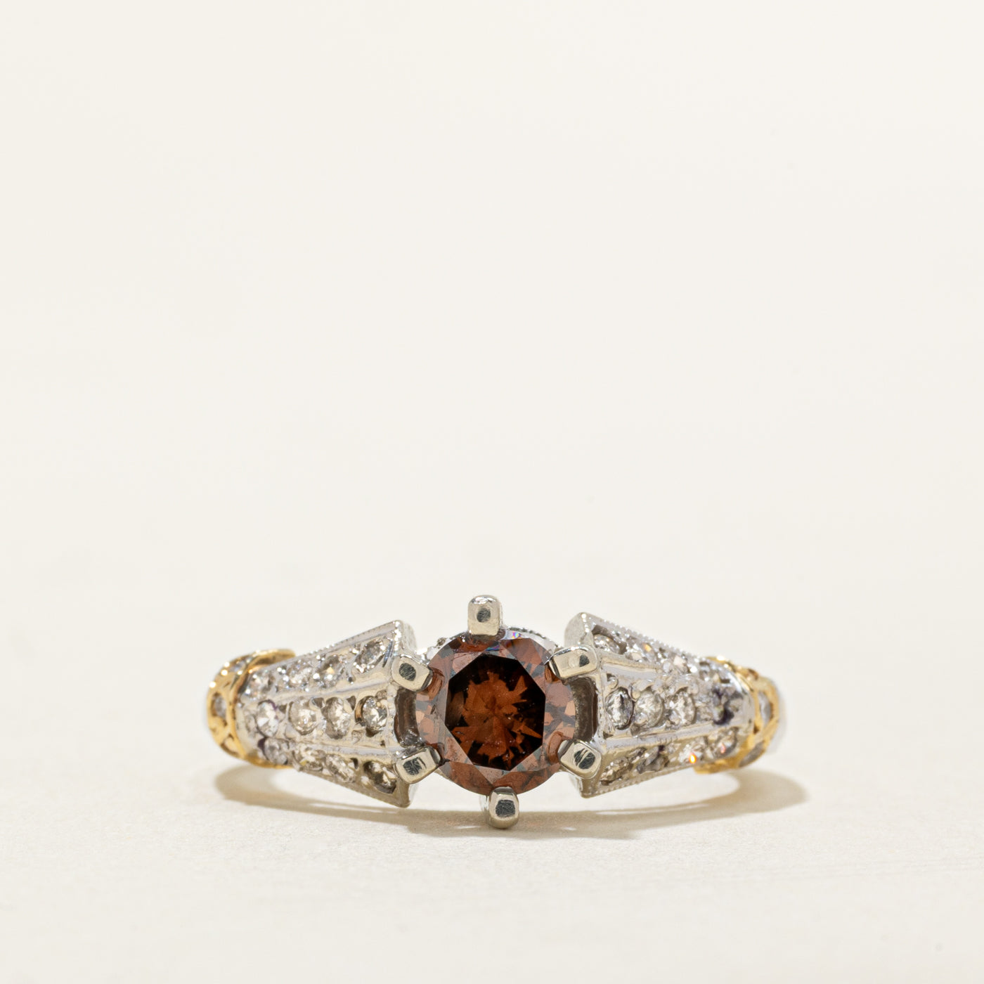 Cognac Diamond Engagement Ring | 1.00ctw | SZ 6.25 |