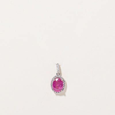 Ruby & Diamond Pendant | 1.53ct, 0.15ctw |