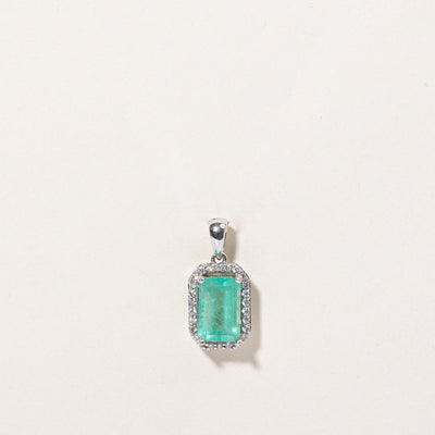 Emerald & Diamond Pendant | 1.92ct, 0.18ctw |