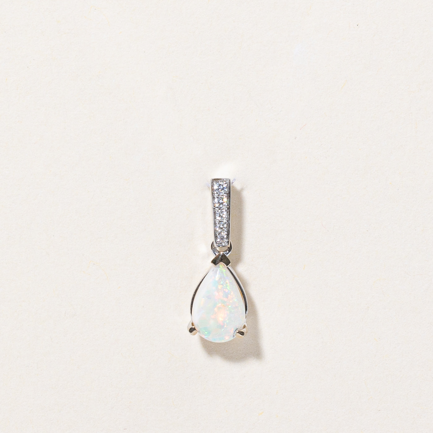 Opal & Diamond Pendant | 0.60ct, 0.04ctw |