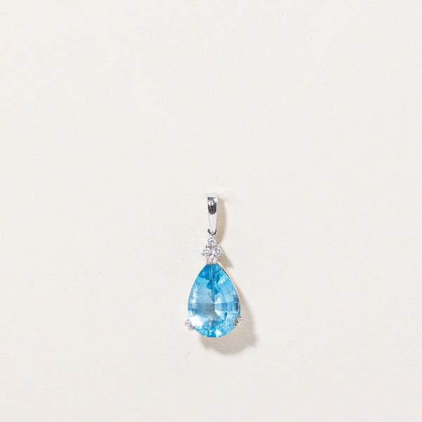 Blue Topaz & Diamond Pendant | 3.69ct, 0.04ctw |