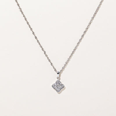 Diamond Pendant & Necklace | 0.21ctw | 18