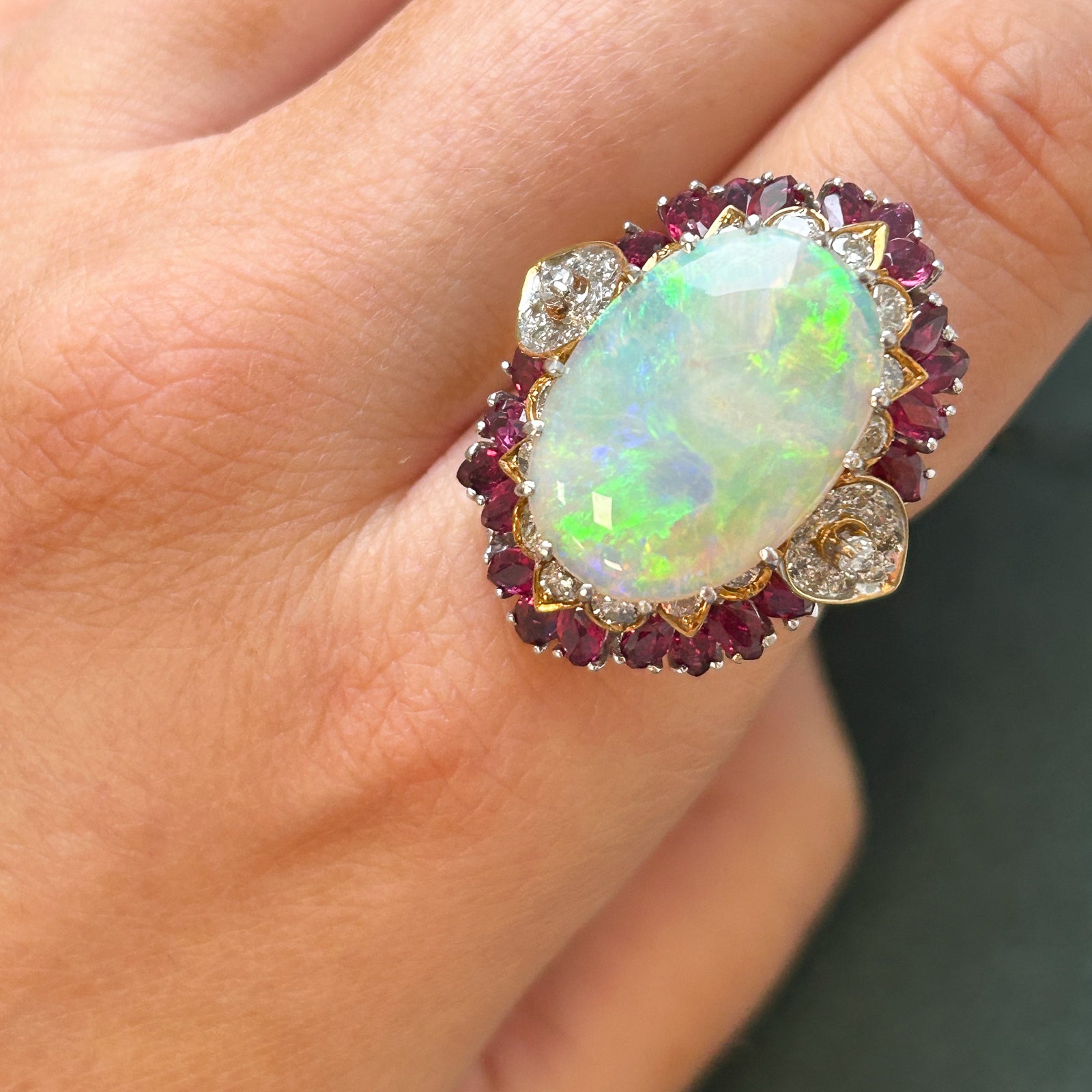 Multi Gemstone Cocktail Ring | 10.50ctw | SZ 7.25 |