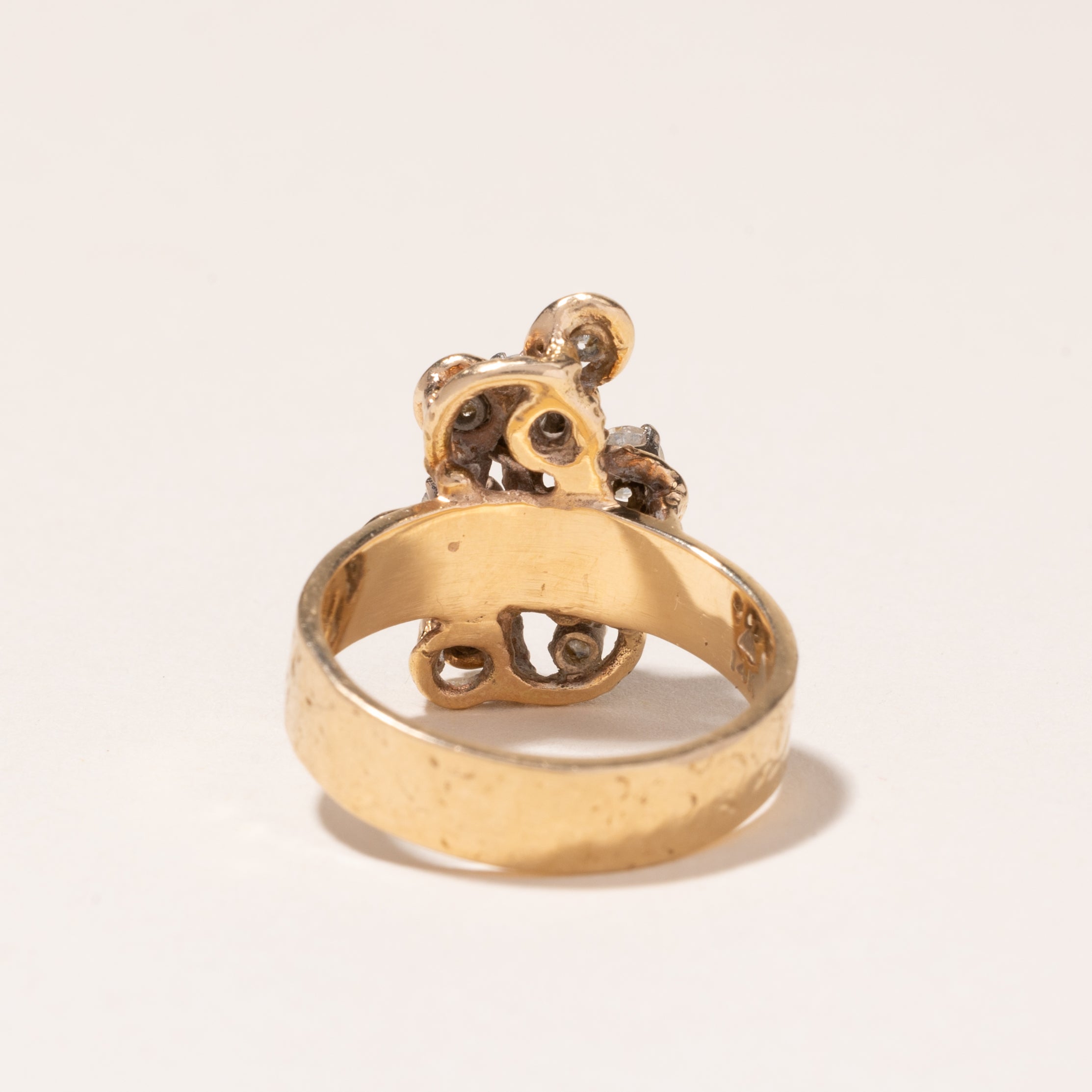 14k Yellow Gold Diamond Cocktail Ring | 0.56ctw | SZ 8.25