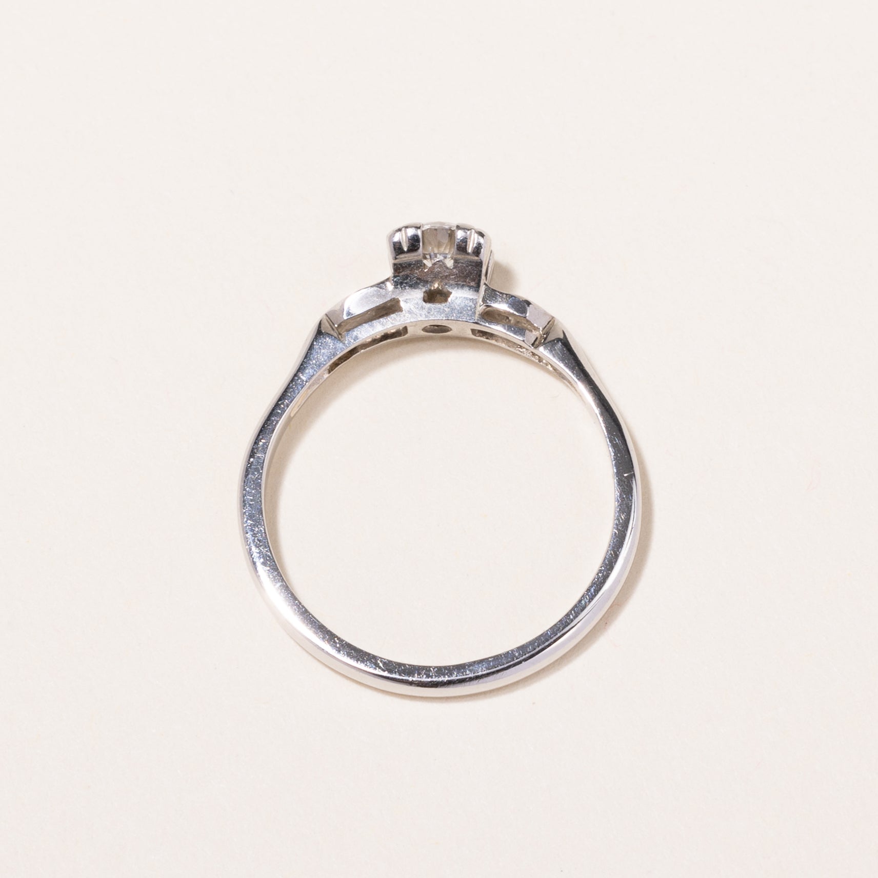 18k White Gold Diamond Ring | 0.32ctw | SZ 7.5