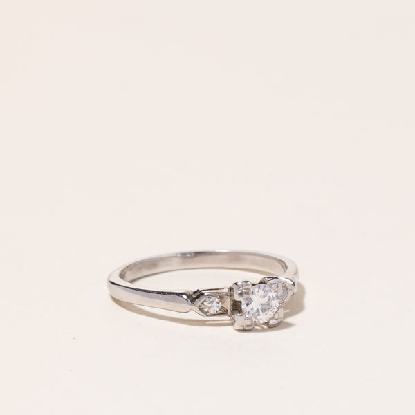 18k White Gold Diamond Ring | 0.32ctw | SZ 7.5