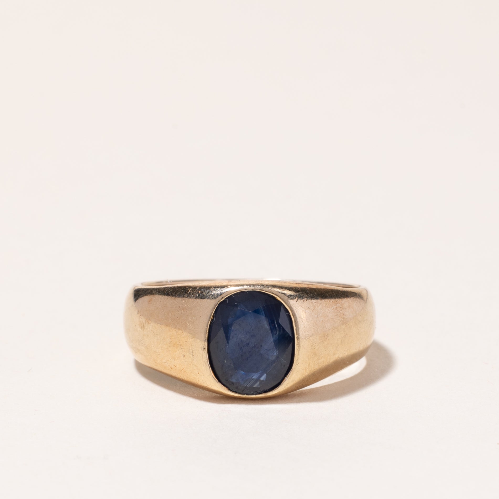 14k Yellow Gold Sapphire Ring | 1.58ct | SZ 7