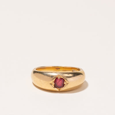 18k Yellow Gold Ruby Ring | 0.26ct | SZ 6