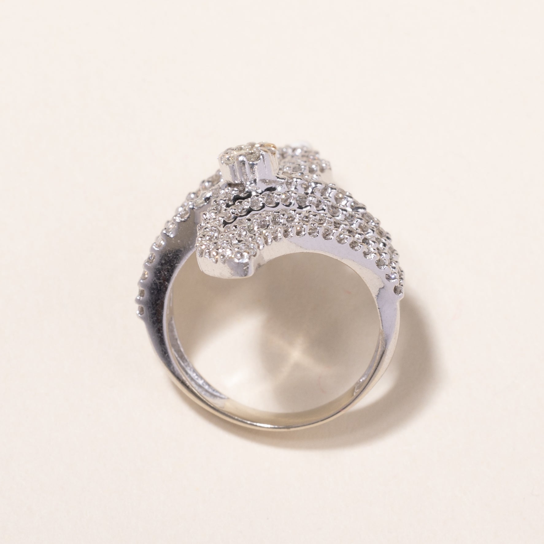 14k White Gold Diamond Ring | 1.98ctw | SZ 7.5