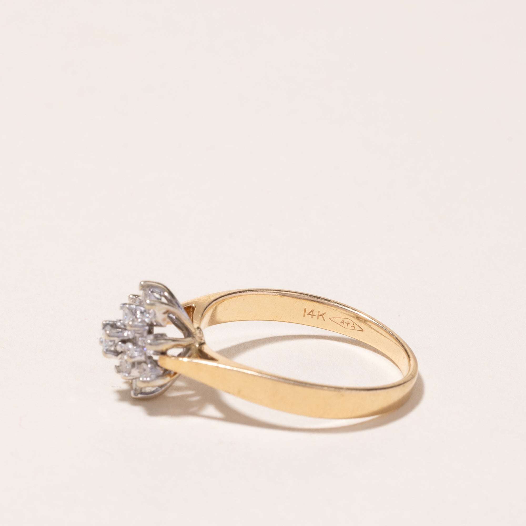 14k Yellow Gold Diamond Ring | 0.33ctw | SZ 7.5