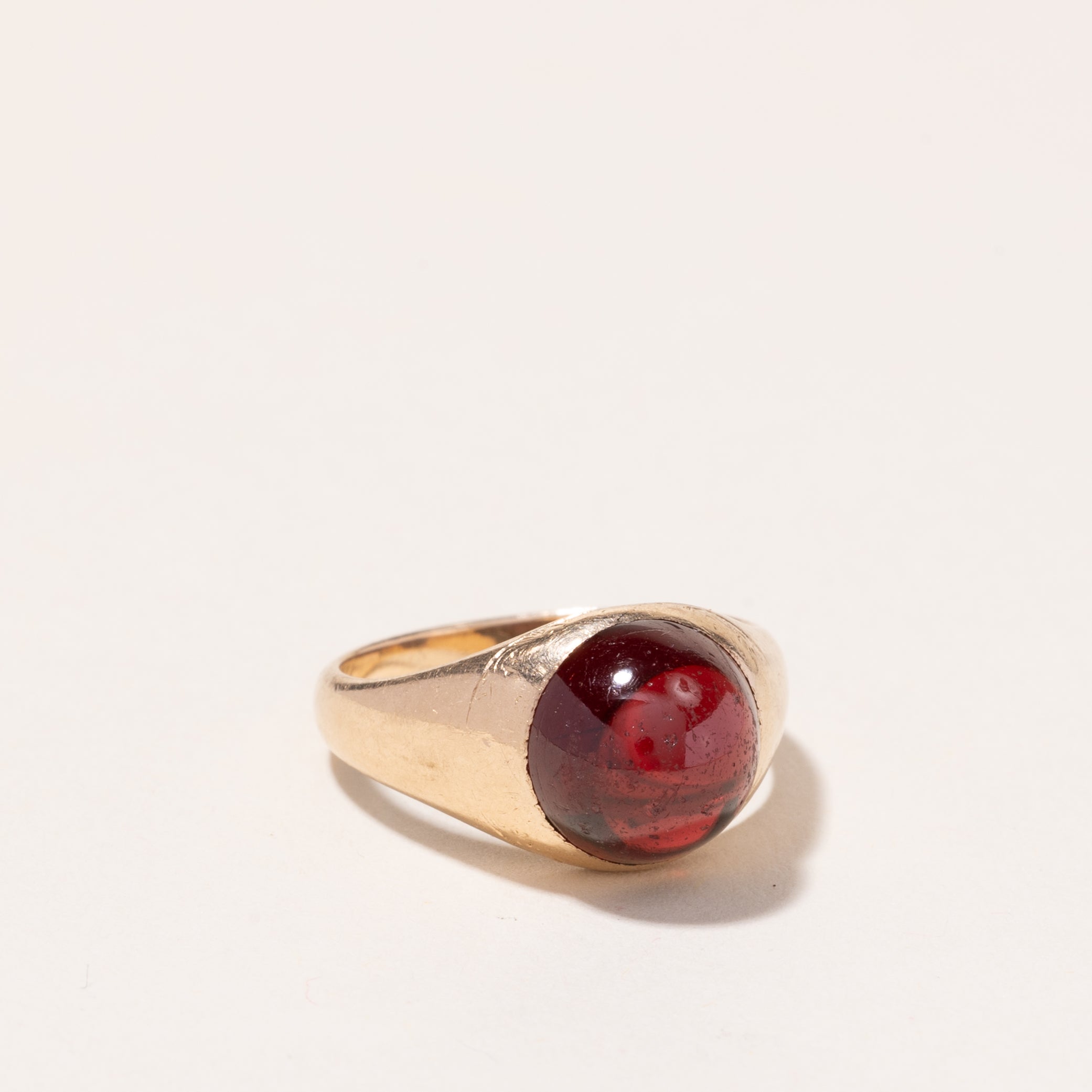 Birks' 14k Yellow Gold Garnet Ring | 6.15ct | SZ 10