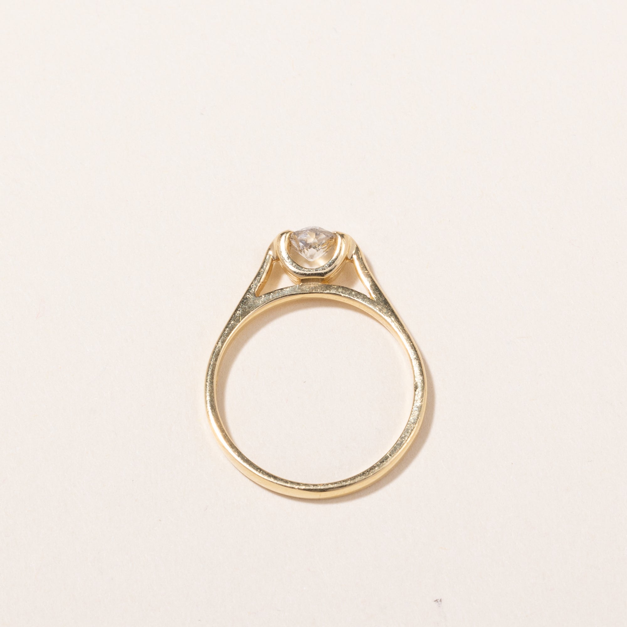 18k Yellow Gold Old Mine Cut Diamond Ring | 0.36ct | SZ 6.5