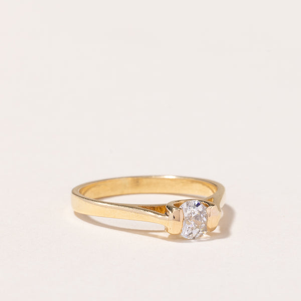 18k Yellow Gold Old Mine Cut Diamond Ring | 0.36ct | SZ 6.5