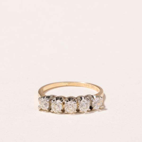 'Birks' 14-18k Yellow & White Gold Diamond Ring | 0.69ctw | SZ 5.25